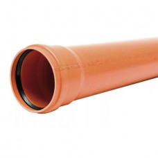 Труба НПВХ с раструбом коричневая безнапорная Дн160х4,0 L=4м, Хемкор