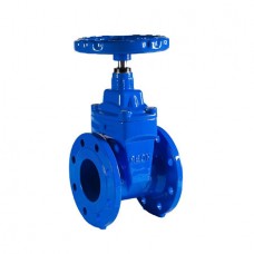 Задвижка чугунная с обрезиненным клином фланцевая ВЧ50 30ч39р Ду400 Ру16